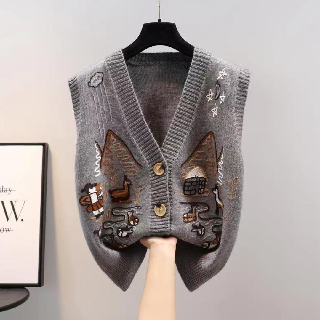 Alpaca Knit Vest