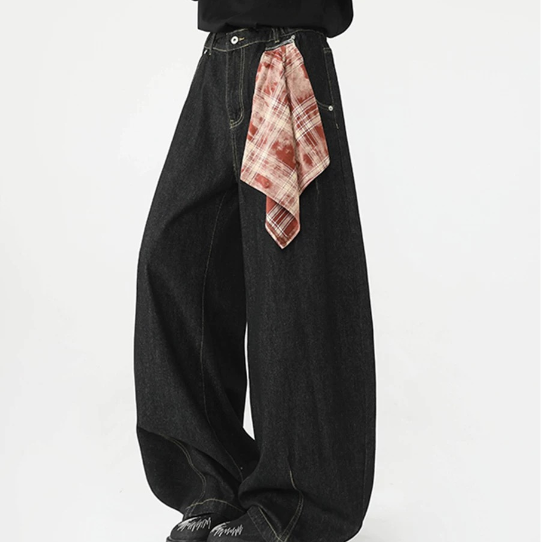 Ultra Wide Leg Denim - Black Wash